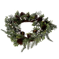 Coroncina verde con campanelli cm Ø50x10