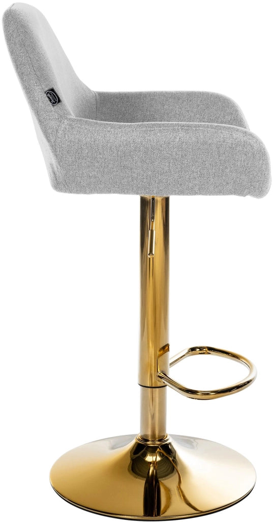 2er Set Barhocker Braga Gold Stoff