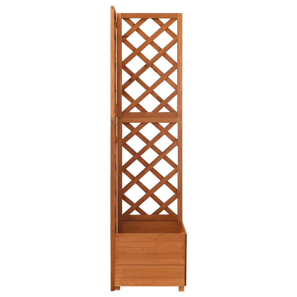 Fioriere | Traliccio ad Angolo 40x40x150 cm in Massello di Abete
