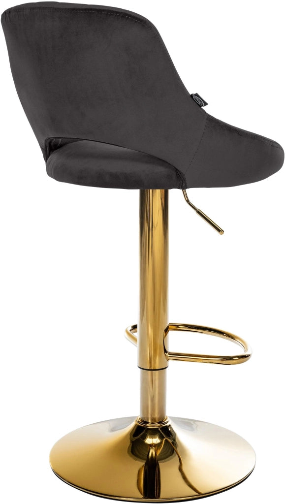 Sgabello da bar Milet velluto oro 6