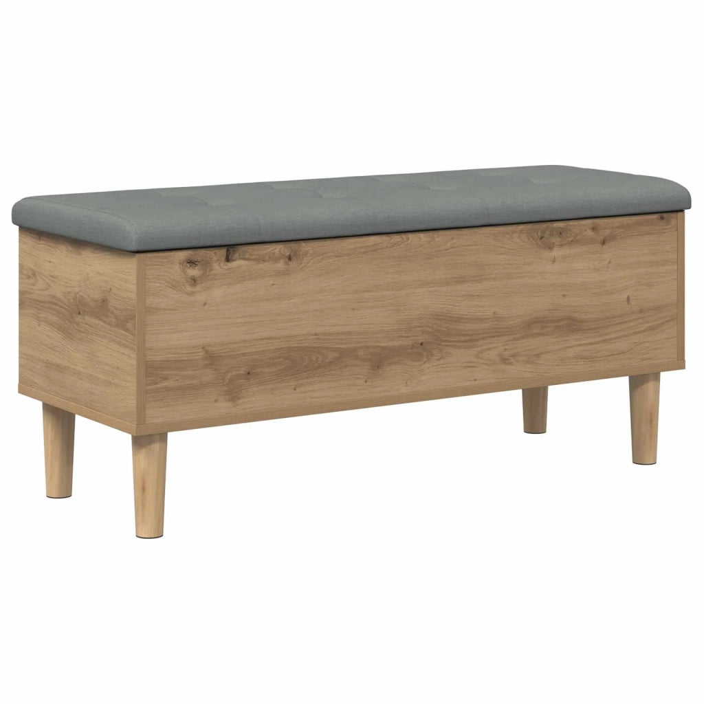 Panchina con Cuscino Rovere Artigianale 102 x 42 x 46 cm 8017750