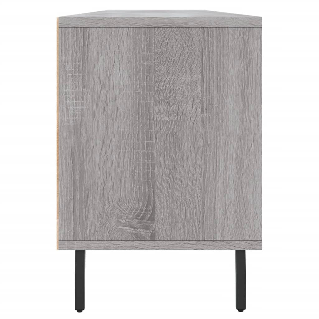 Mobile TV multimediale scaffale TV mobile TV sala da pranzo soggiorno camera da letto Sonoma 150 x 30 x 44,5 cm legno ingegnerizzato grigio 02_0028393
