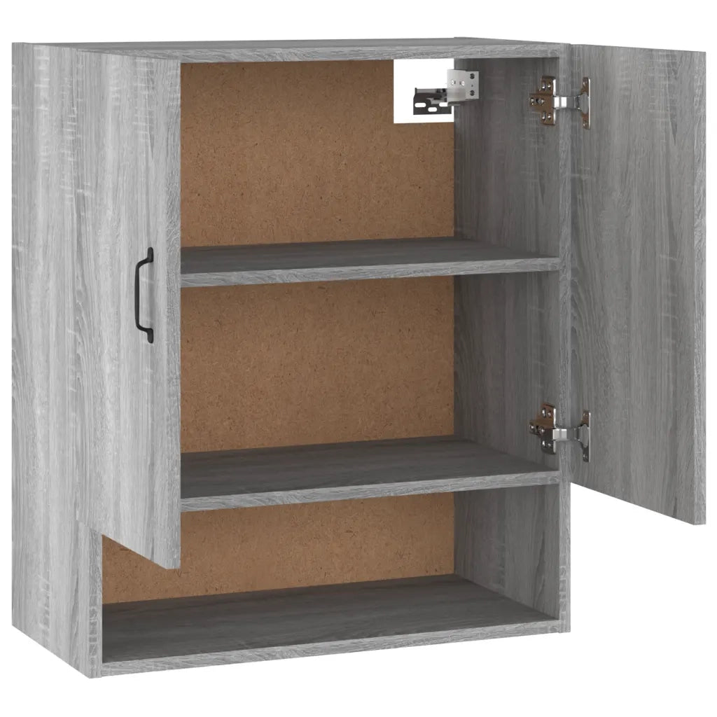 Mobile contenitore a parete pratico ed elegante 60 x 31 x 70 cm in legno composito grigio 02_0048338