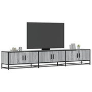 Mobile TV-Credenza TV-Console TV Grigio Sonoma 240x35x41 cm in Legno Multistrato