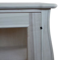 Vetrina classica 1 porta in legno grezzo l.71 p.48 h.134 (3096) - Mobili 2G