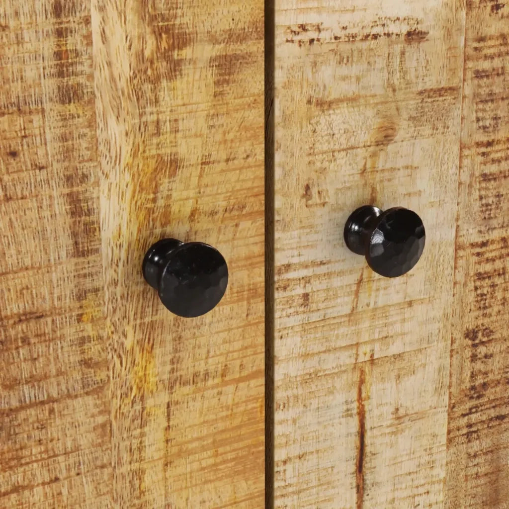 vidaXL Set Mobili da Bagno 2pz in Legno Massello di Mango