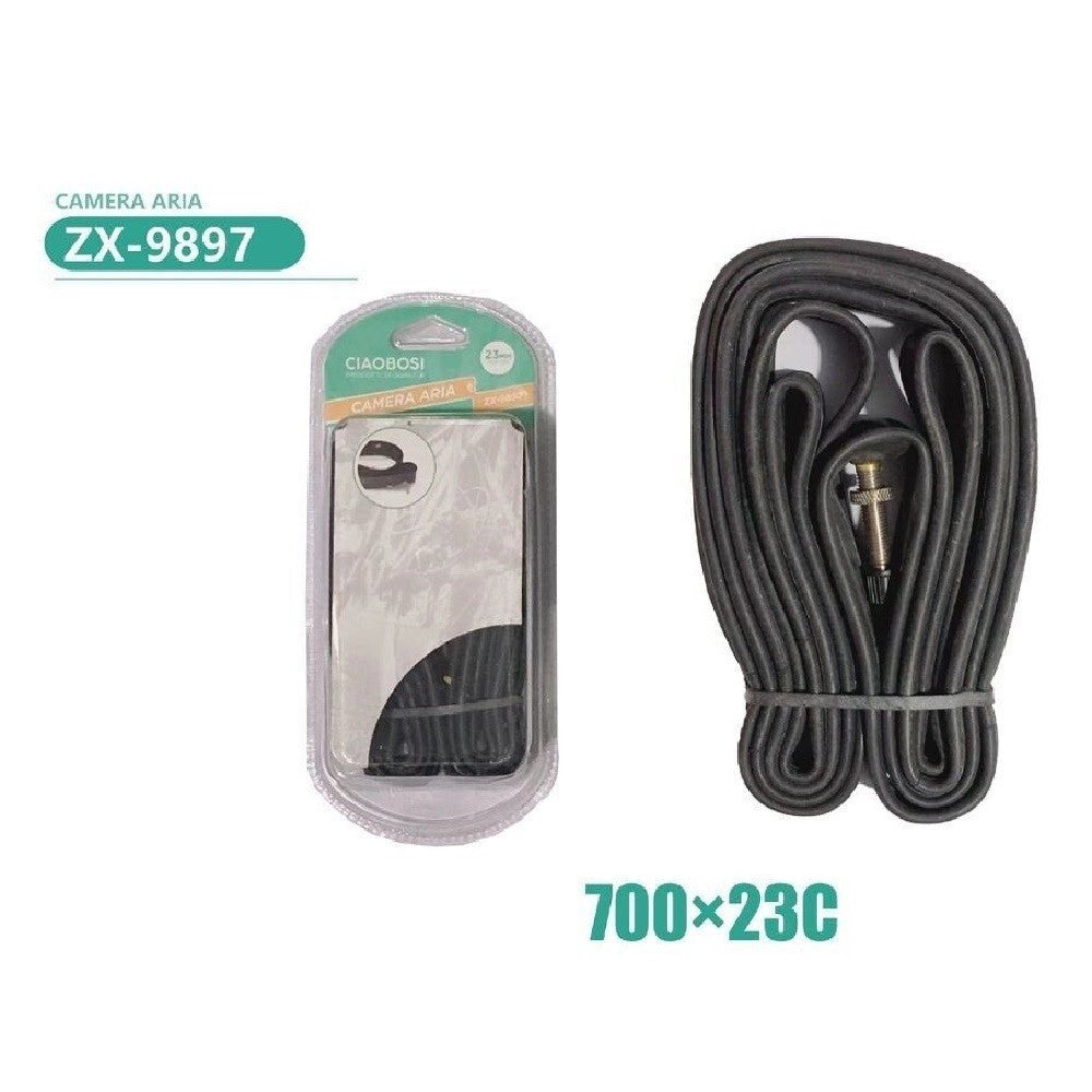 Trade Shop - Camera D'aria Per Pneumatici Ruote Bici Bicicletta 23mm 700x23c Ricambio Zx-9897 -