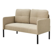Divano 2 posti 77 x 119 x 69 cm beige 03_0006706