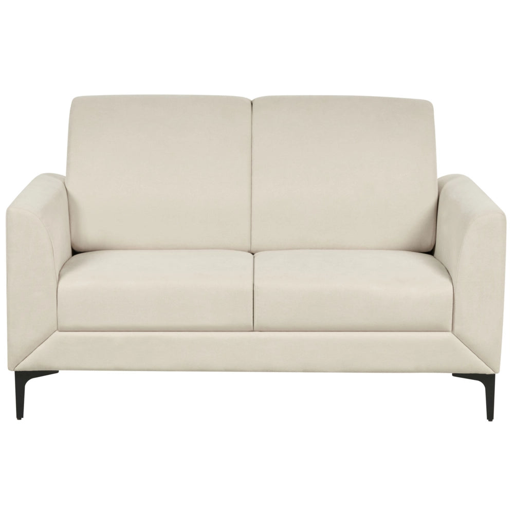 Divano 2 posti in tessuto beige glamour stile classico soggiorno contemporaneo