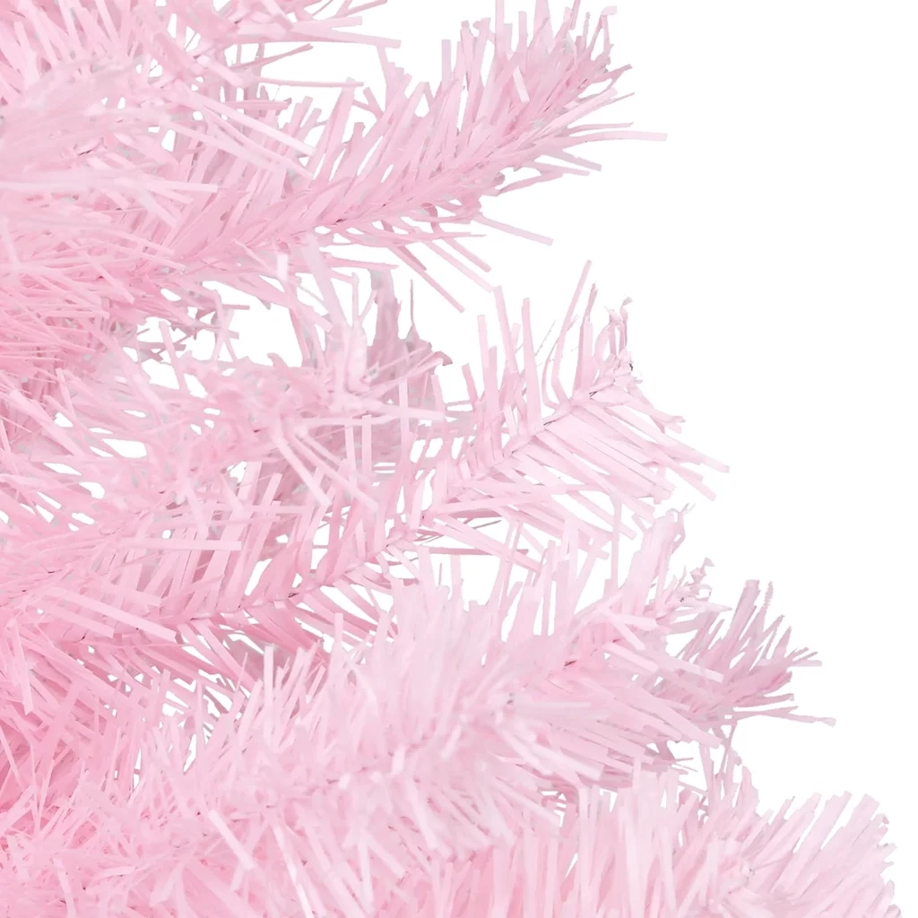 Albero di Natale Preilluminato con Palline Rosa 120 cm PVC 3077583