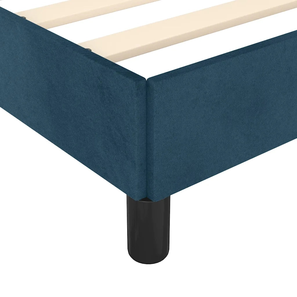 Giroletto senza Materasso-Struttura Letto Blu Scuro 140x200 cm Velluto 348223
