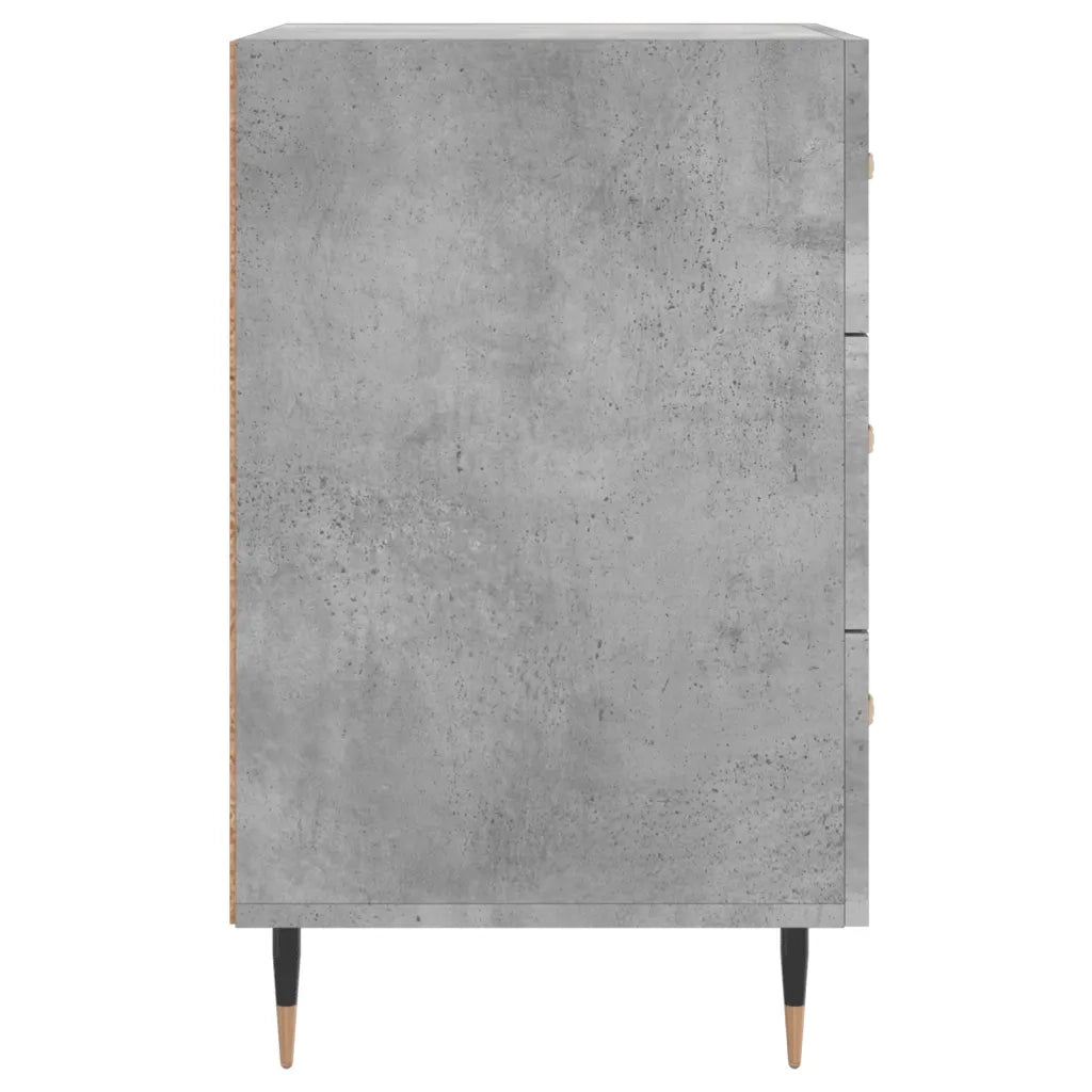 Comodino-Tavolino da notte Grigio Cemento 40x40x66 cm in Legno Multistrato 136727