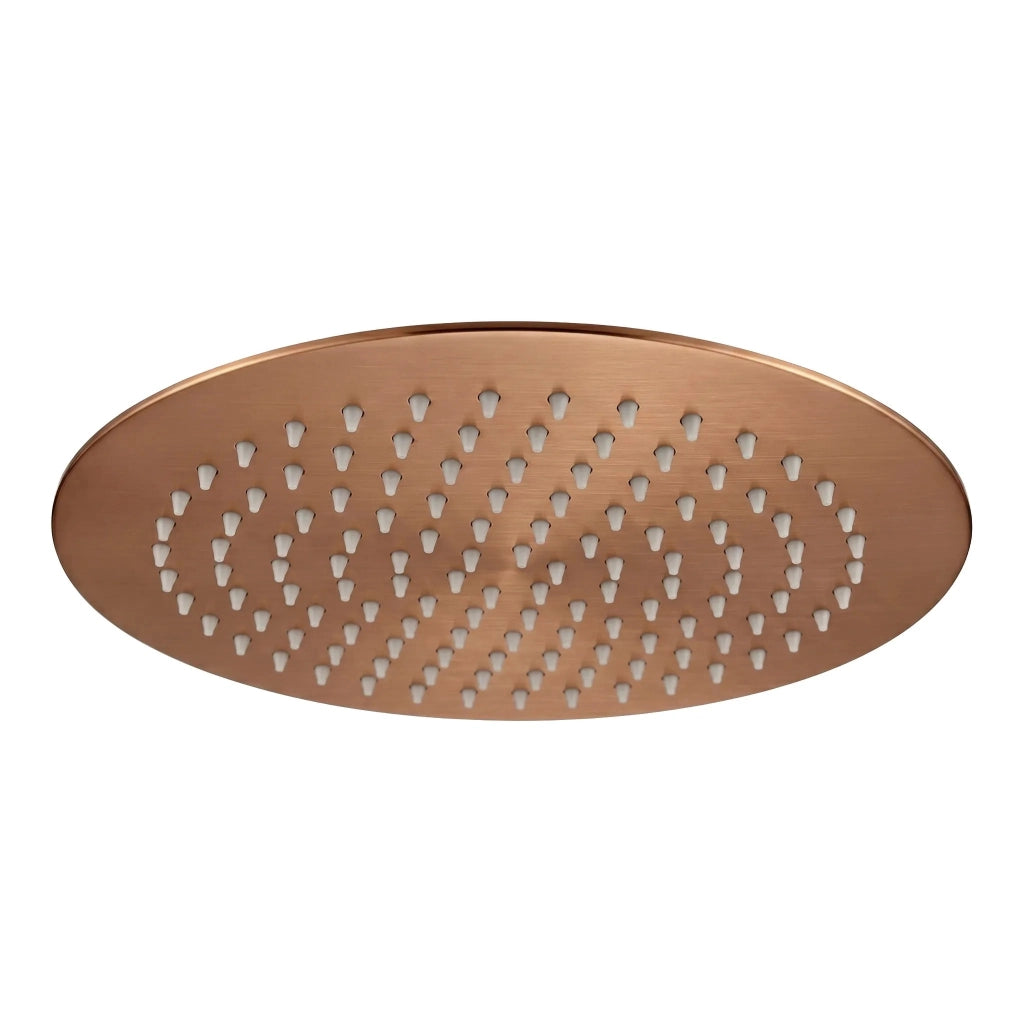 Soffione Doccia Rotondo Rea Js-p014brg 25cm Brush Copper