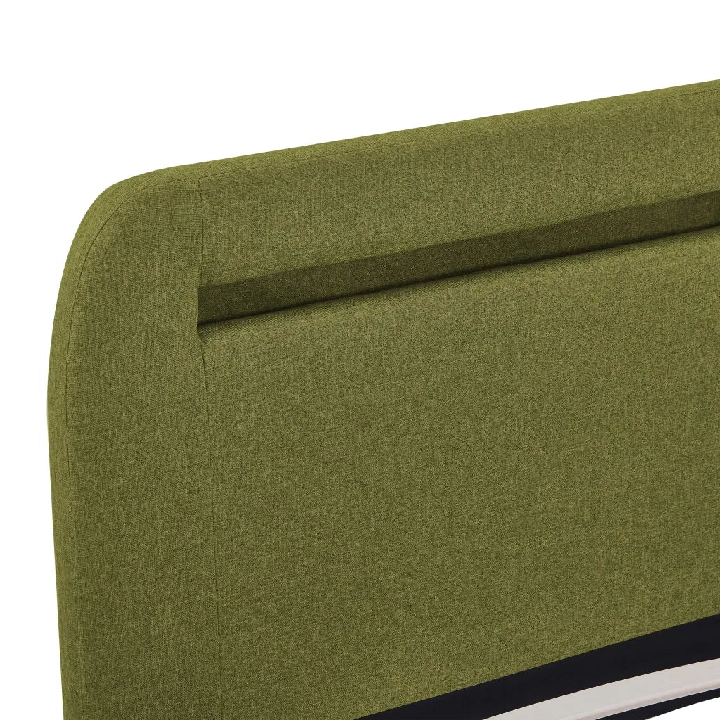 Giroletto con LED senza Materasso Verde 160x200 cm Tessuto 280909