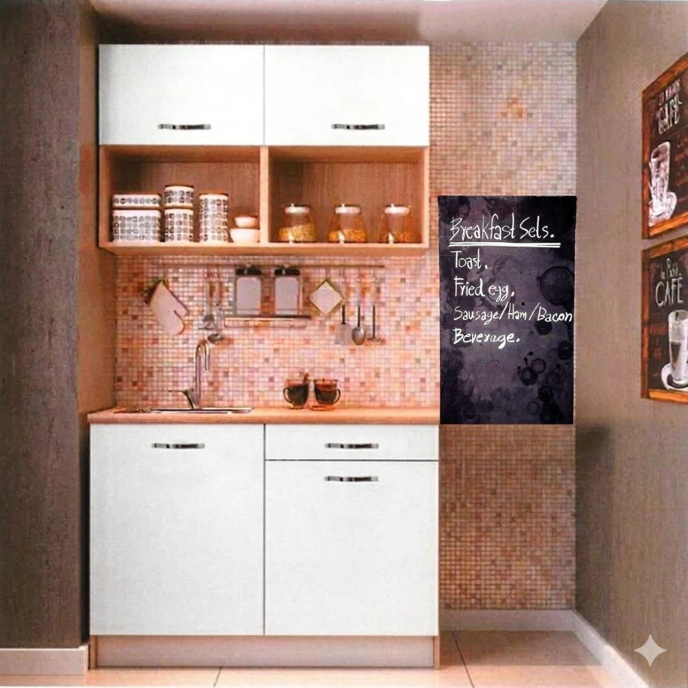 Cucina Cuneo 120 cm Rovere e Bianco Opaco con Lavello Incluso – Compatta, Funzionale e Moderna