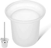 Scatola per spazzole igieniche - Contenitore in vetro - Risparmio di spazio - Montaggio alla parete - Sostegno robusto - Design elegante - Vetro duraturo - Bidet