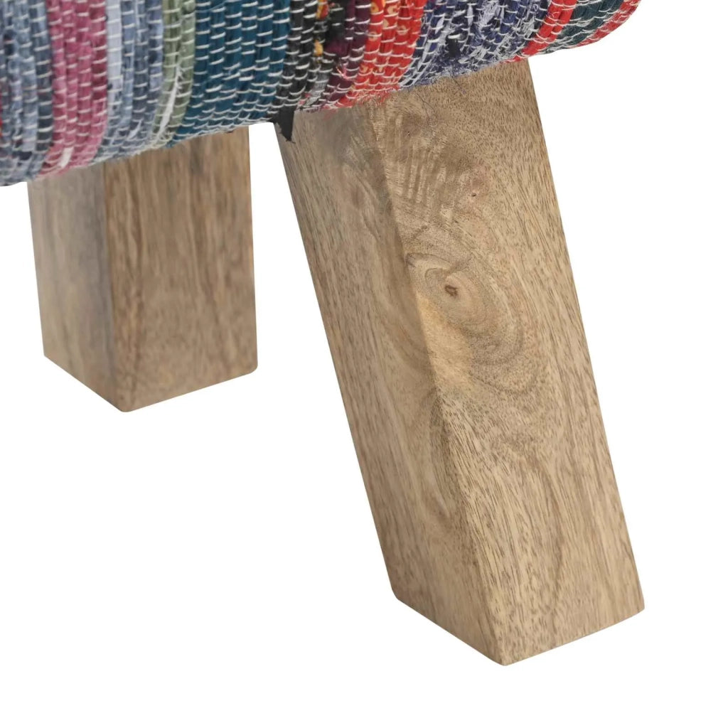 panchina 40 x 30 x 45 cm Pelle Vera Multicolore 42042103