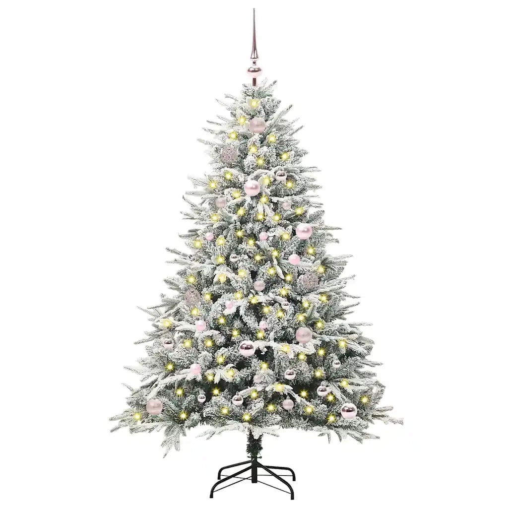 Albero di Natale Artificiale Pre-illuminato con Set di Palline 3395386