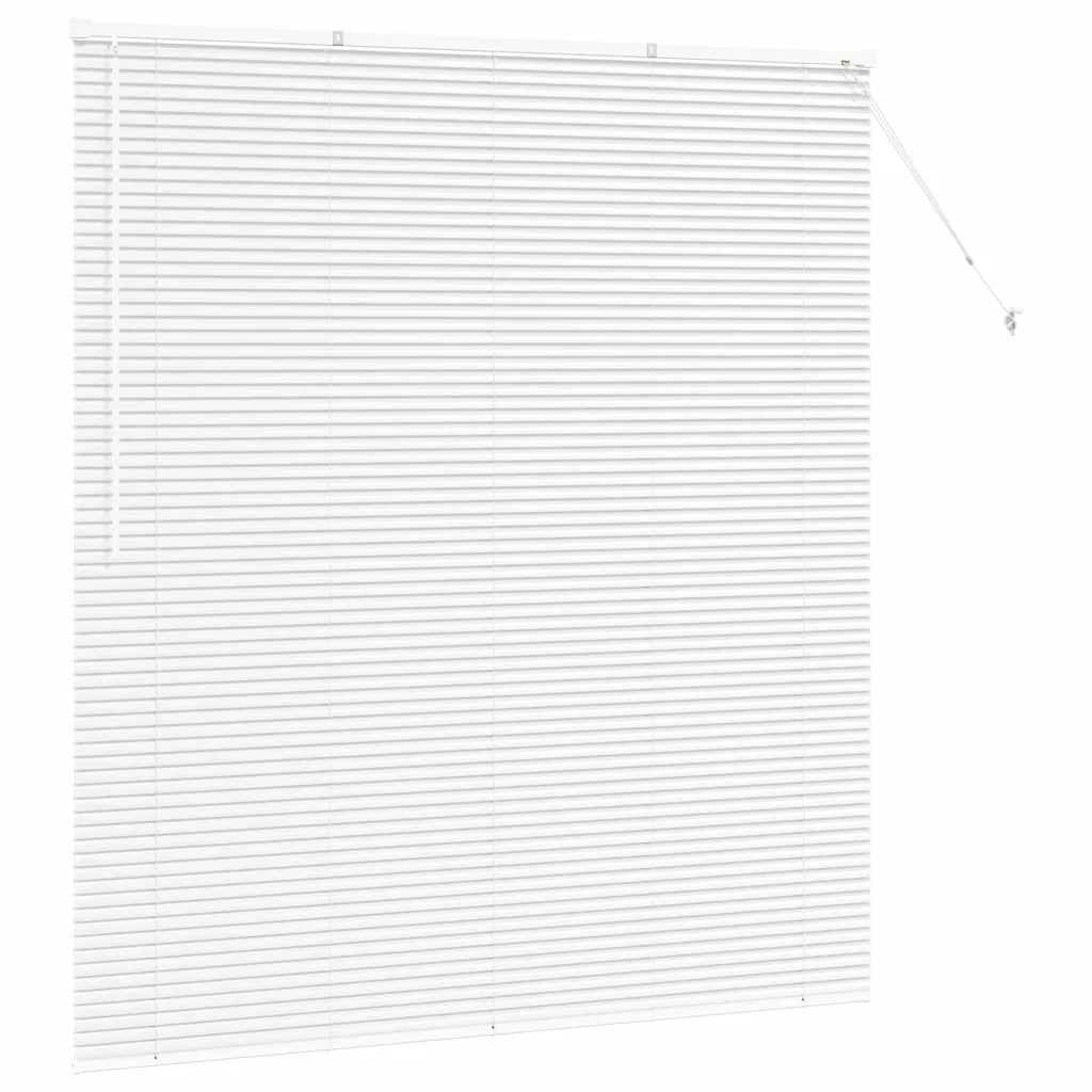 vidaXL Tenda per Finestra con tende Manuale Bianco Alluminio