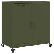 Credenza | Madia | Buffet da pranzo | Armadio da pranzo Verde Oliva 68x39x72 cm in Acciaio