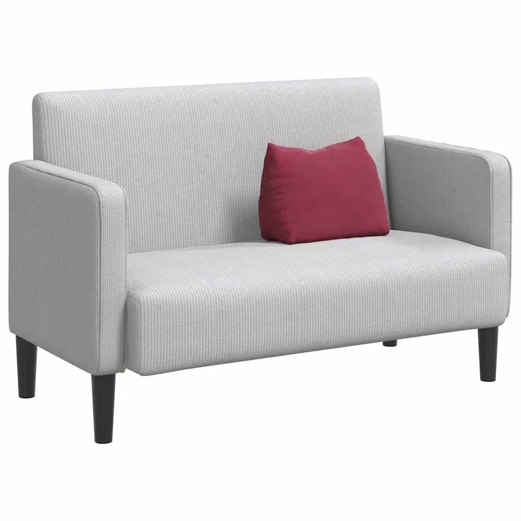 Cuscino per Schiena | Cuscino dorsale Rosso Vino 45 x 20 x 35 cm Tessuto in Cords