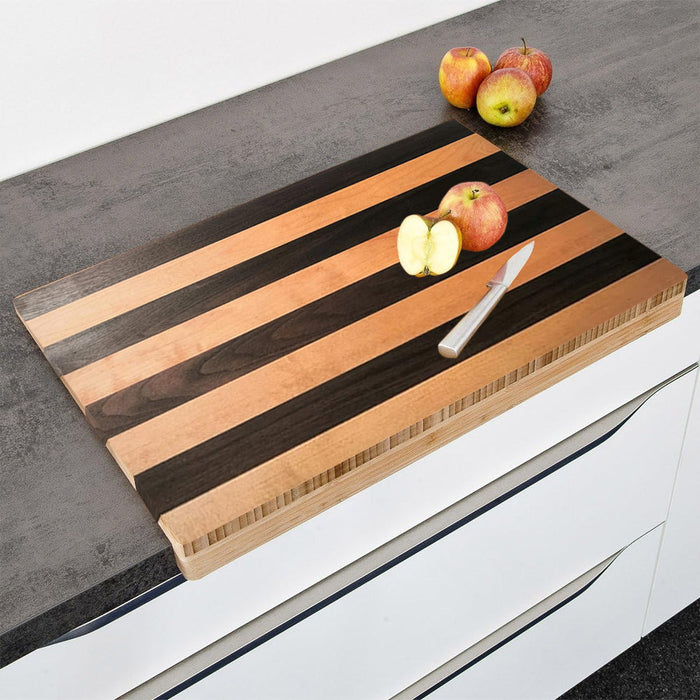 Tagliere Piano di Lavoro in Legno di Bambu per Tagliare Verdura Carne 52 x 37 cm