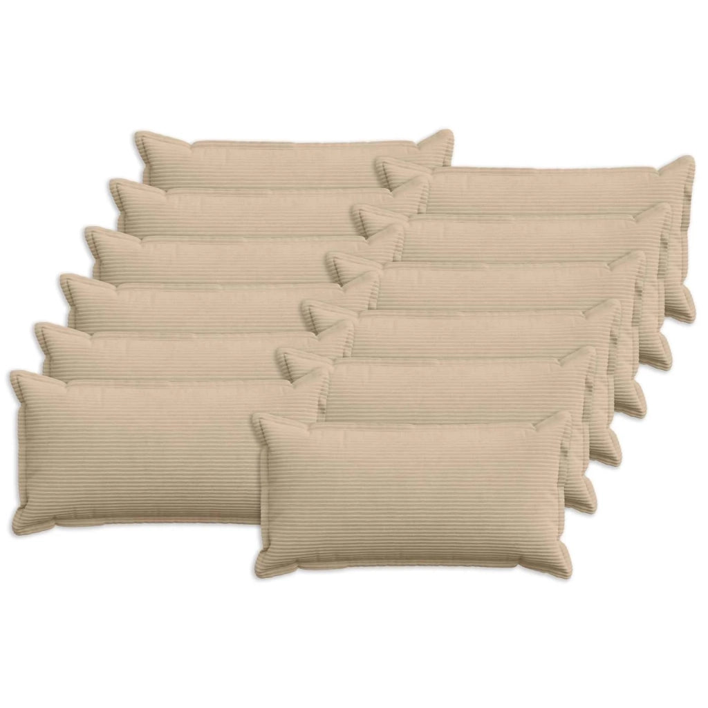 Federa 12 pz HOUTEN Tortora 40 x 80 cm corduroy 918201
