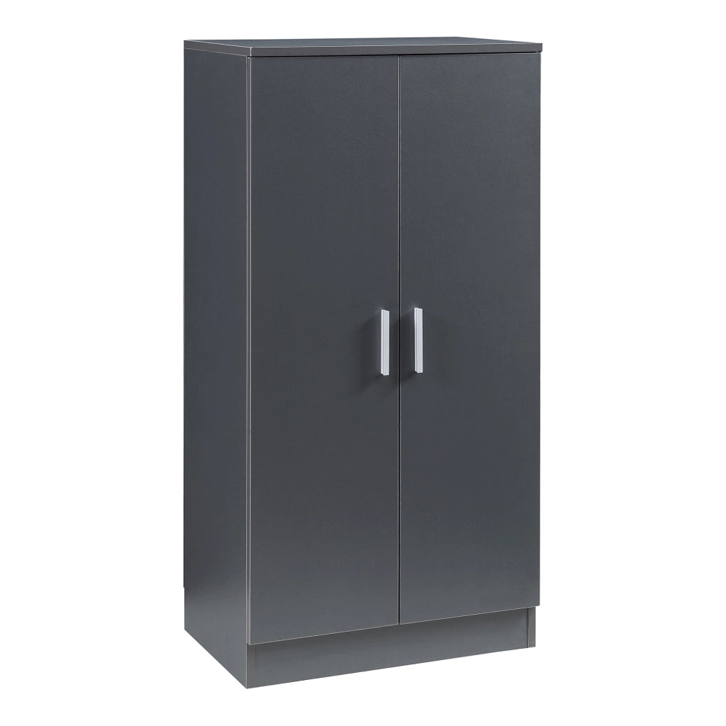 Armadio Portascarpe Notribontaa con 7 Scomparti Scarpiera 108 x 55 x 35 cm - Antracite [en.casa]