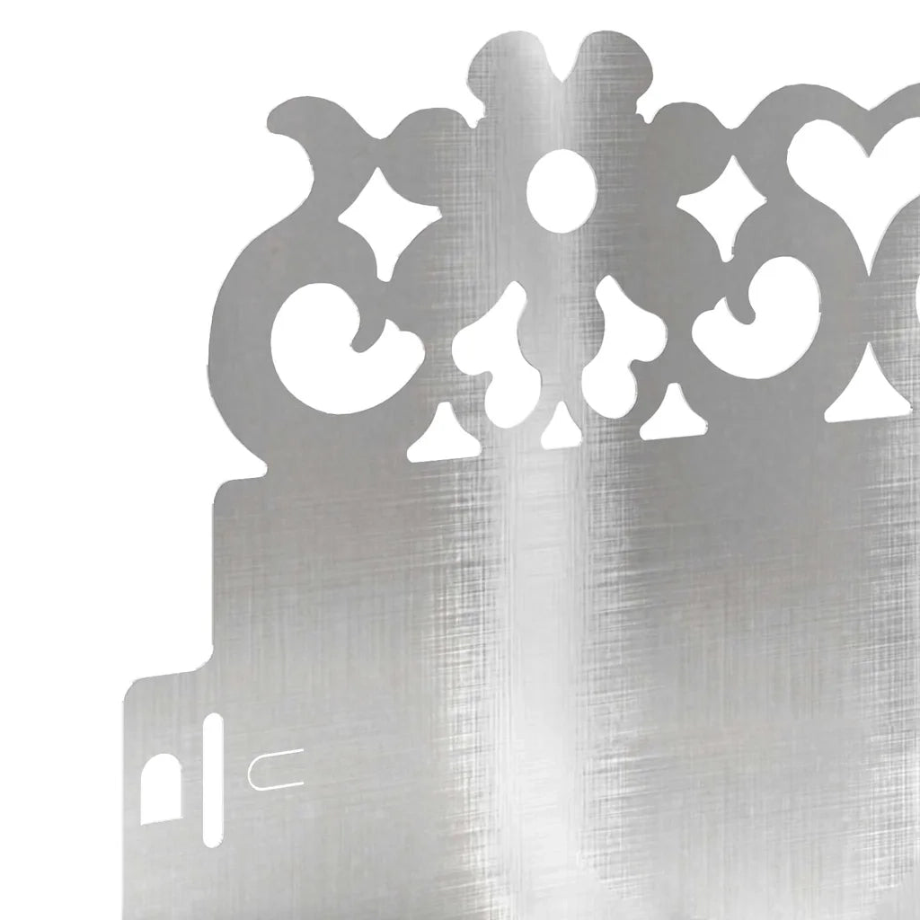 Bordure per prato 20 pz Argento 103 x 0,05 x 22 cm CFW3215308