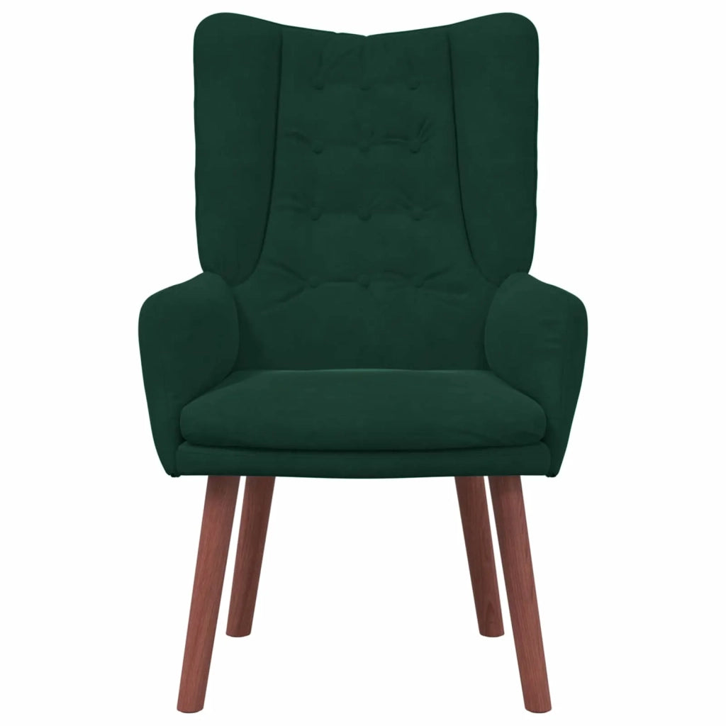 Divano Sedia-Poltrona Verde Scuro 63 x 67 x 94 cm Velluto 675700