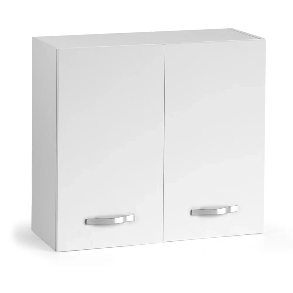 Pensile colapiatti per cucina componibile da 80 cm con due ante, realizzata in legno 100% MADE IN ITALY colore Bianco Frassino