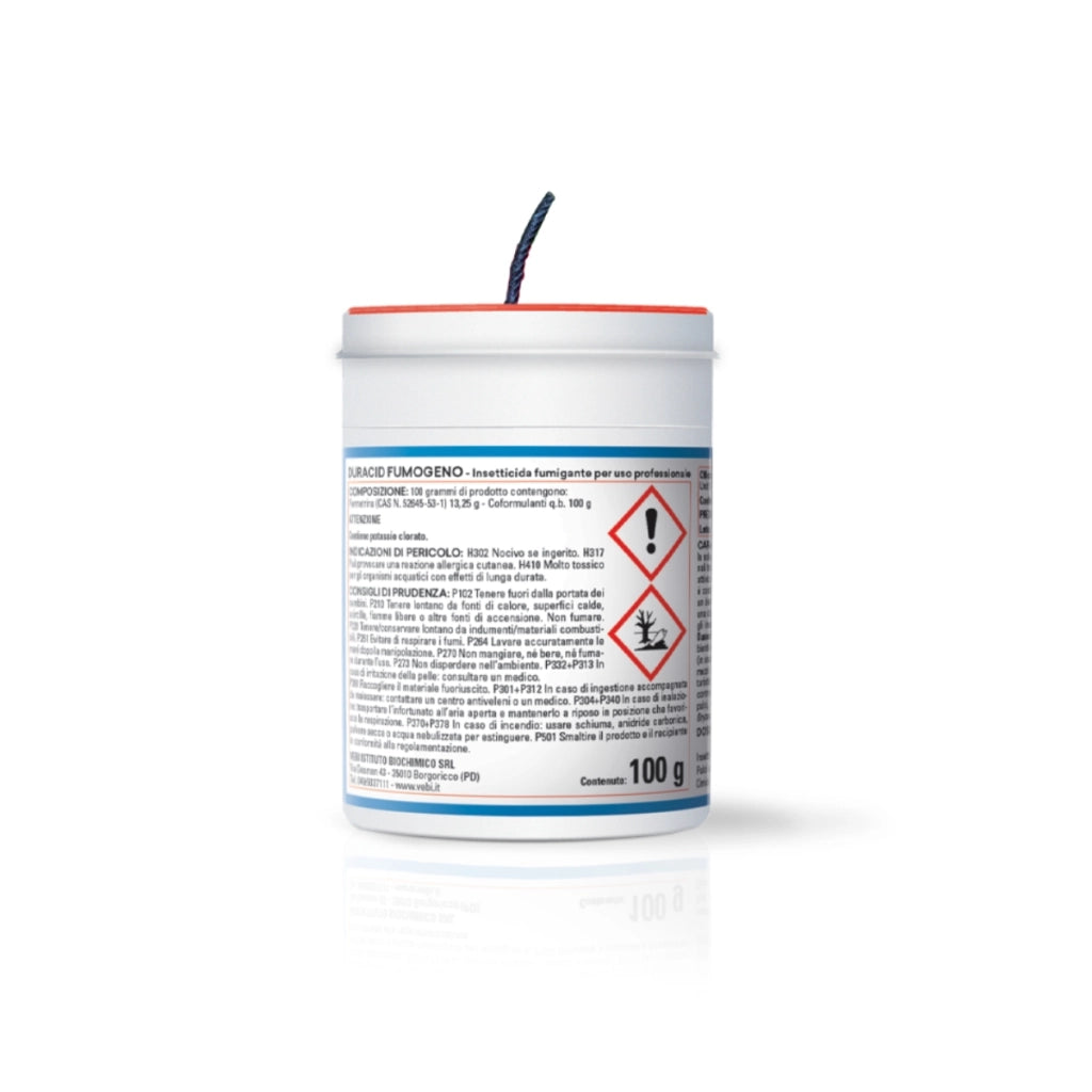 Duracid Insetticida Fumogeno 27 gr contro Mosche Pulci Cimici Blatte | Vebi Tech
