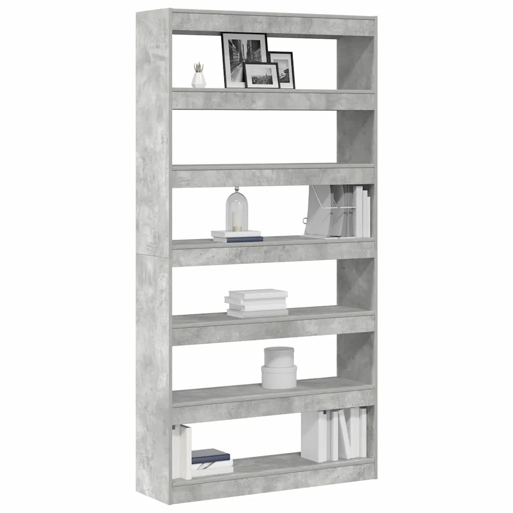 Armadio per Libri Grigio cemento 100 x 30 x 198 cm 3333927