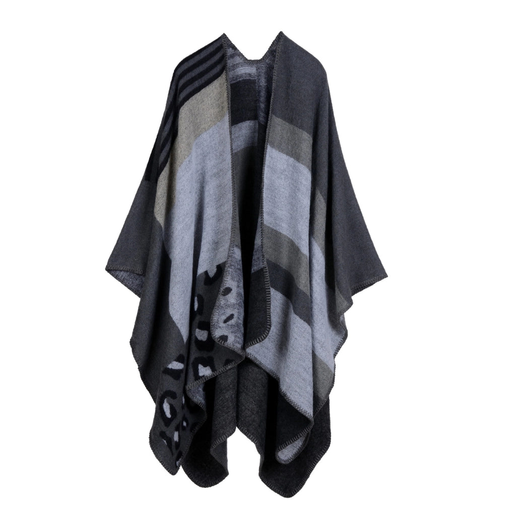 Mantella/sciarpa da donna in cashmere caldo per autunno/inverno con spacchi - Sciarpa alla moda