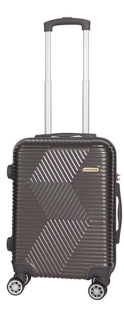 Trolley Valigia Bagaglio a Mano Rigido in ABS 4 Ruote TSA Ravizzoni Haiti Antracite