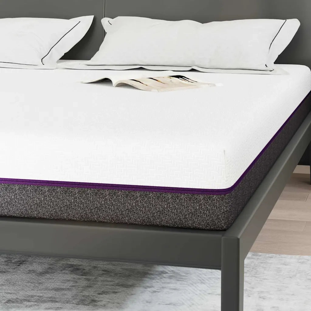 vidaXL Materasso Bianco e Grigio 180 x 200 cm Schiuma