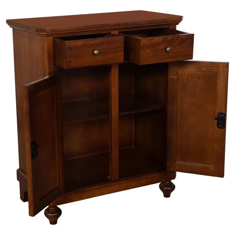 Credenza arte povera 2 ante legno noce bassano 80x43x97 - Mobili 2G