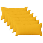 Federa 6 pz HEERLEN Giallo Chiaro 40 x 70 cm Tessuto 909460