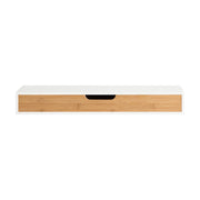 Mensola Da Muro Libreria Mensola Con Cassetto Bianco 60 x 24 x 8 cm FRG93-WN