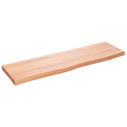 Piano Bagno Marrone 100x30x(2-4) cm Legno Massello Trattato CFW5480303