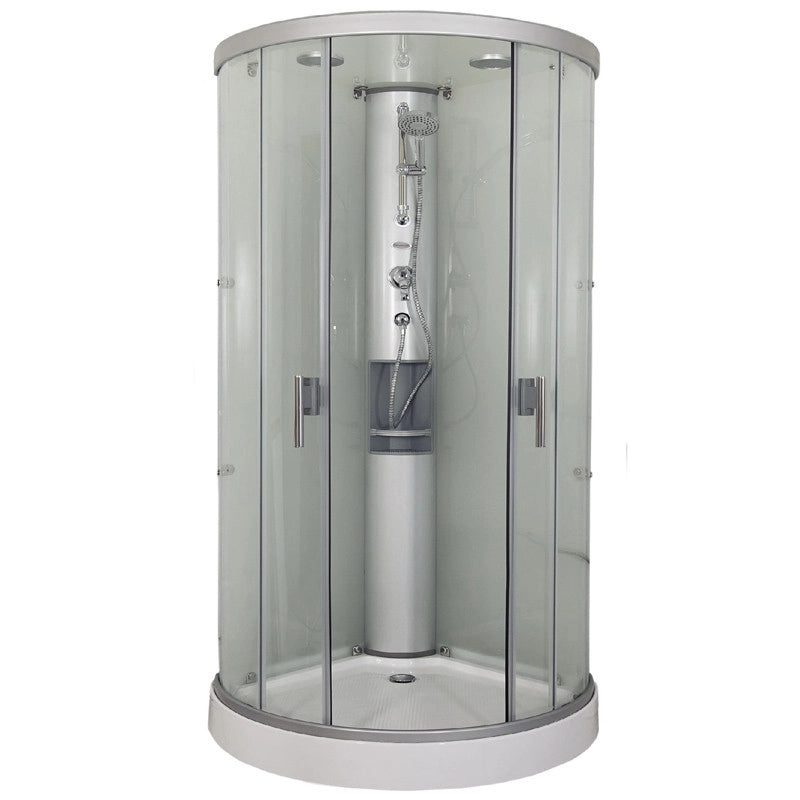 Cabina box doccia curvo idromassaggio 90x90xh212cm Taxico