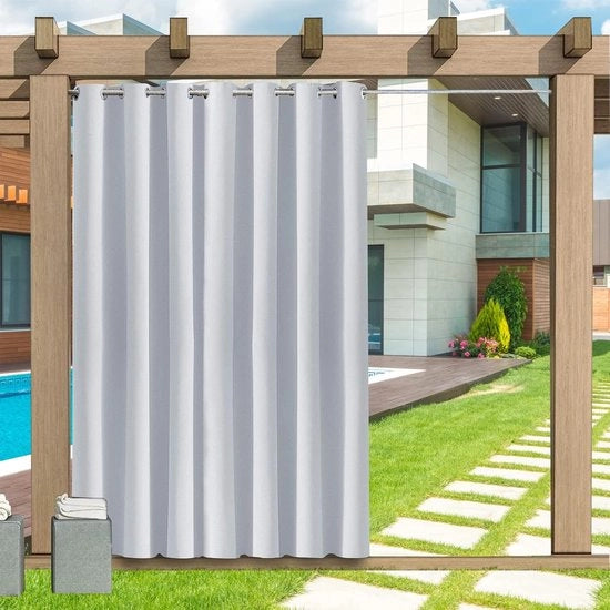 Bussola per Esterni Resistente al Tempo, 1 Pezzo Bussola Acqua Resistente Ombreggiante senza Vetrina, 24 Colori Schermo per la Privacy Zonizzazione per Bussola per Veranda, Pergola, Priele, 222 x 245 cm