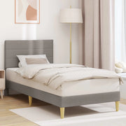 Struttura del letto con testiera Tortora 90 x 200 cm Tessuto 42027562