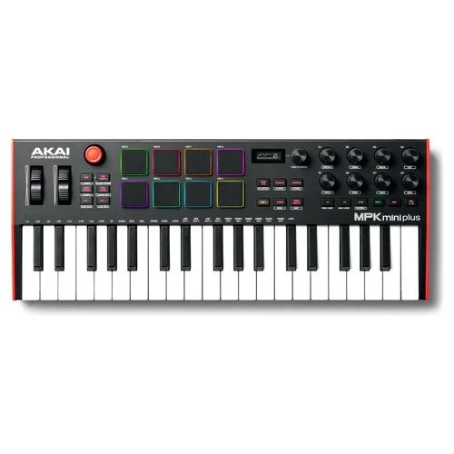 Tastiera controller akai professional mpk mini plus black e red - 0694318025802
