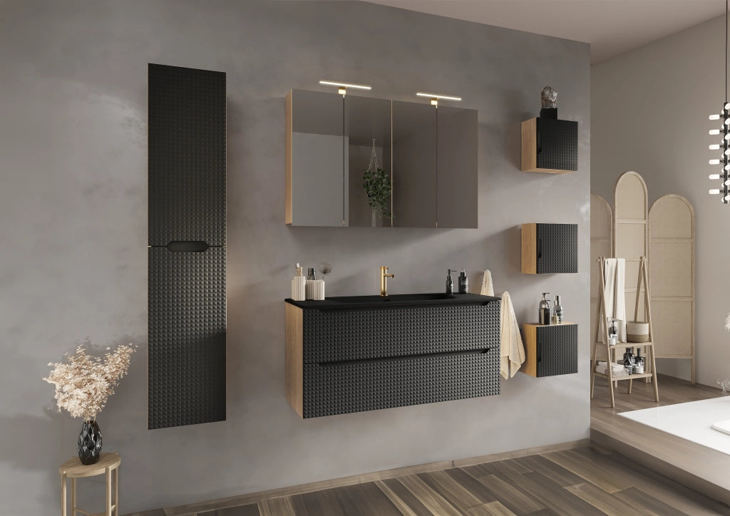 Pensile Qubik 35x35 cm 1 anta Luxor Black 35 x 35 x 19 cm