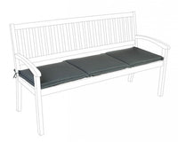Cuscino Poly180 Antracite per Panca 3 Posti in Tessuto per Esterno