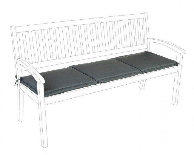 Cuscino Poly180 Antracite per Panca 3 Posti in Tessuto per Esterno