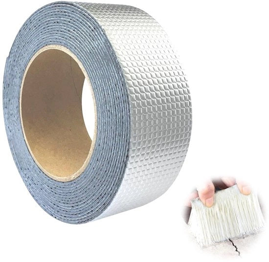 Nastro di butileo impermeabile - Afdichting - Adesione forte - 50mm x 10m - Nastro impermeabile - Per la riparazione di perdite d'acqua - Adatto per uso generale.