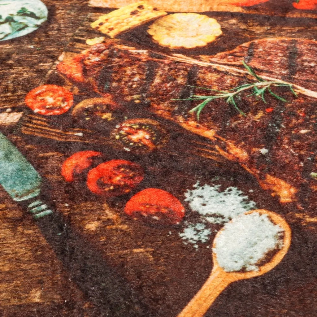 Tappeto da Cucina-Tappetino da Cucina Multicolore 60x180 cm Lavabile Antiscivolo 271869