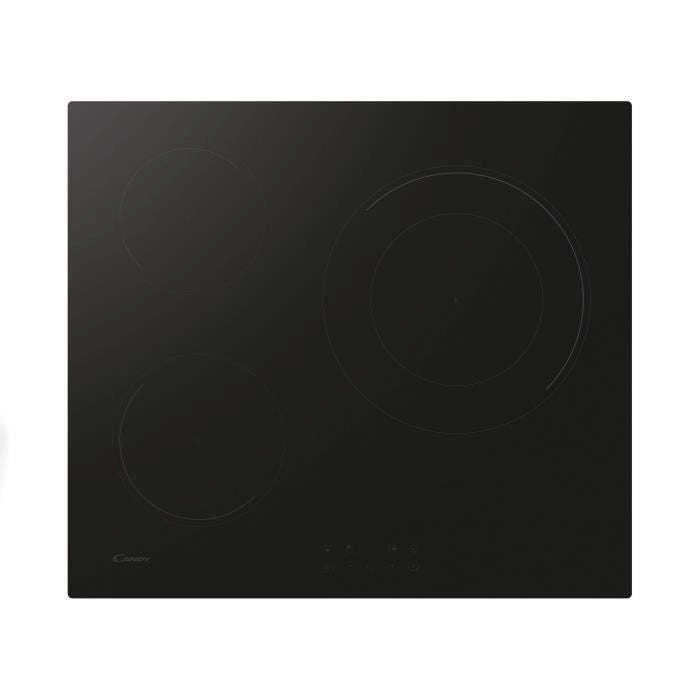 Piano cottura a induzione CANDY 3 fuochi - L 60 cm - CI633CBB/1 - Nero